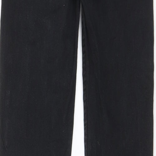 New Look Womens Black Cotton Skinny Jeans Size 30 in L34 in Regular Zip - Long Leg, Pockets