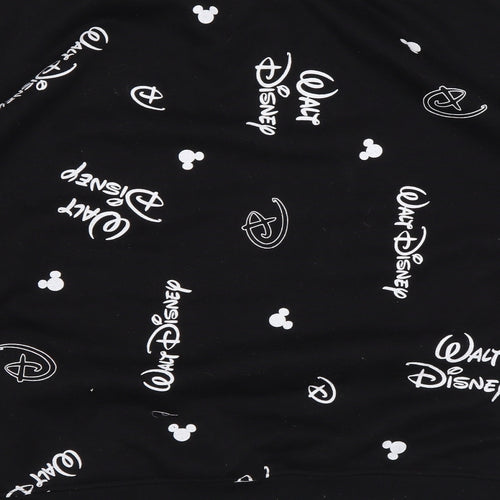 Disney Womens Black Polyester Pullover Sweatshirt Size L Pullover - Logo