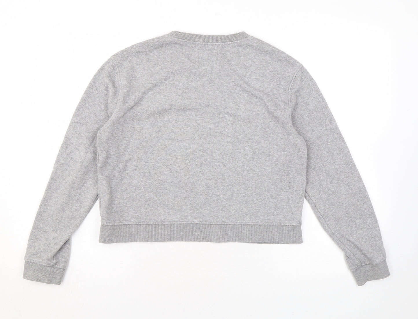 Pull&Bear Womens Grey Polyester Pullover Sweatshirt Size XS Pullover