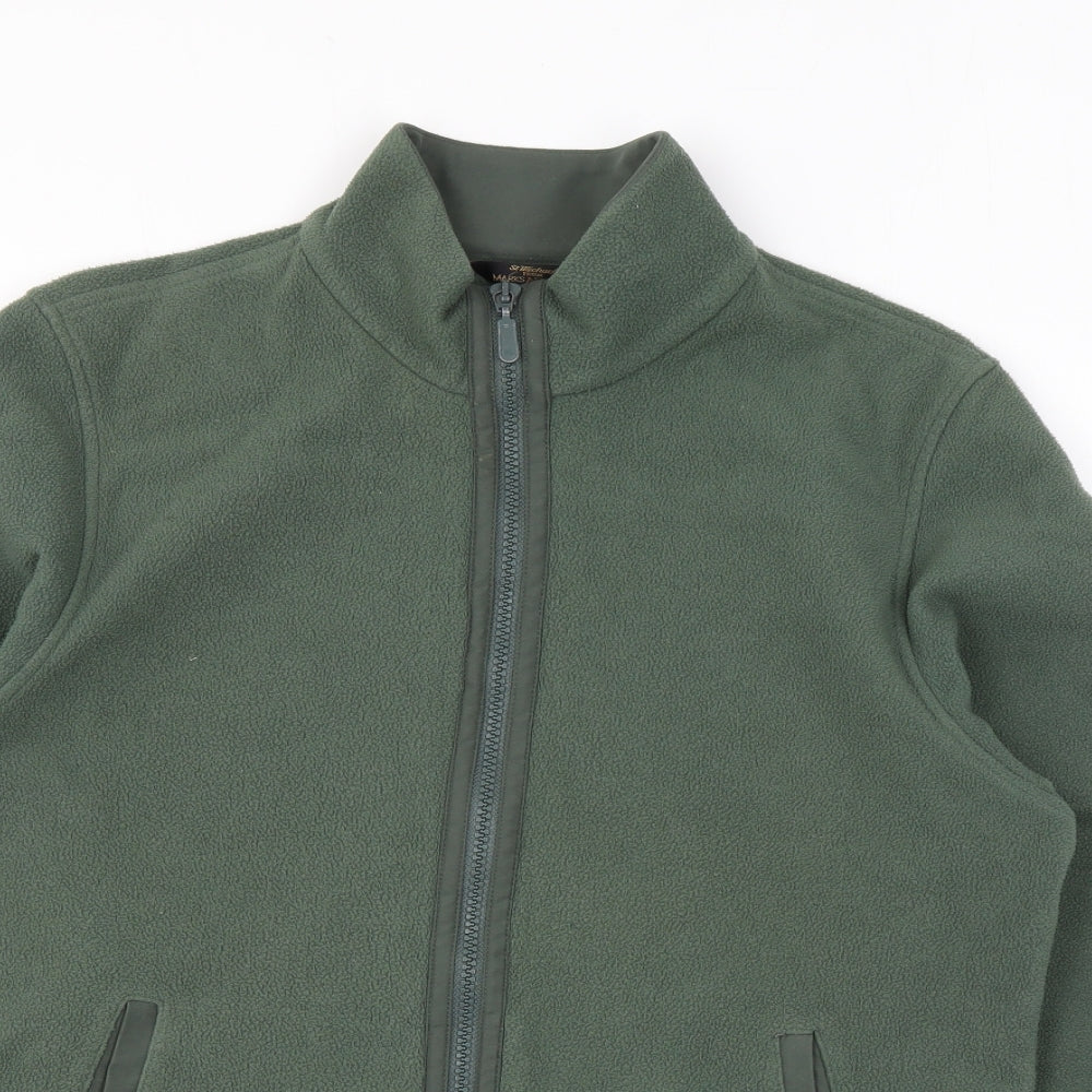 Marks and Spencer Womens Green Jacket Size 12 Zip