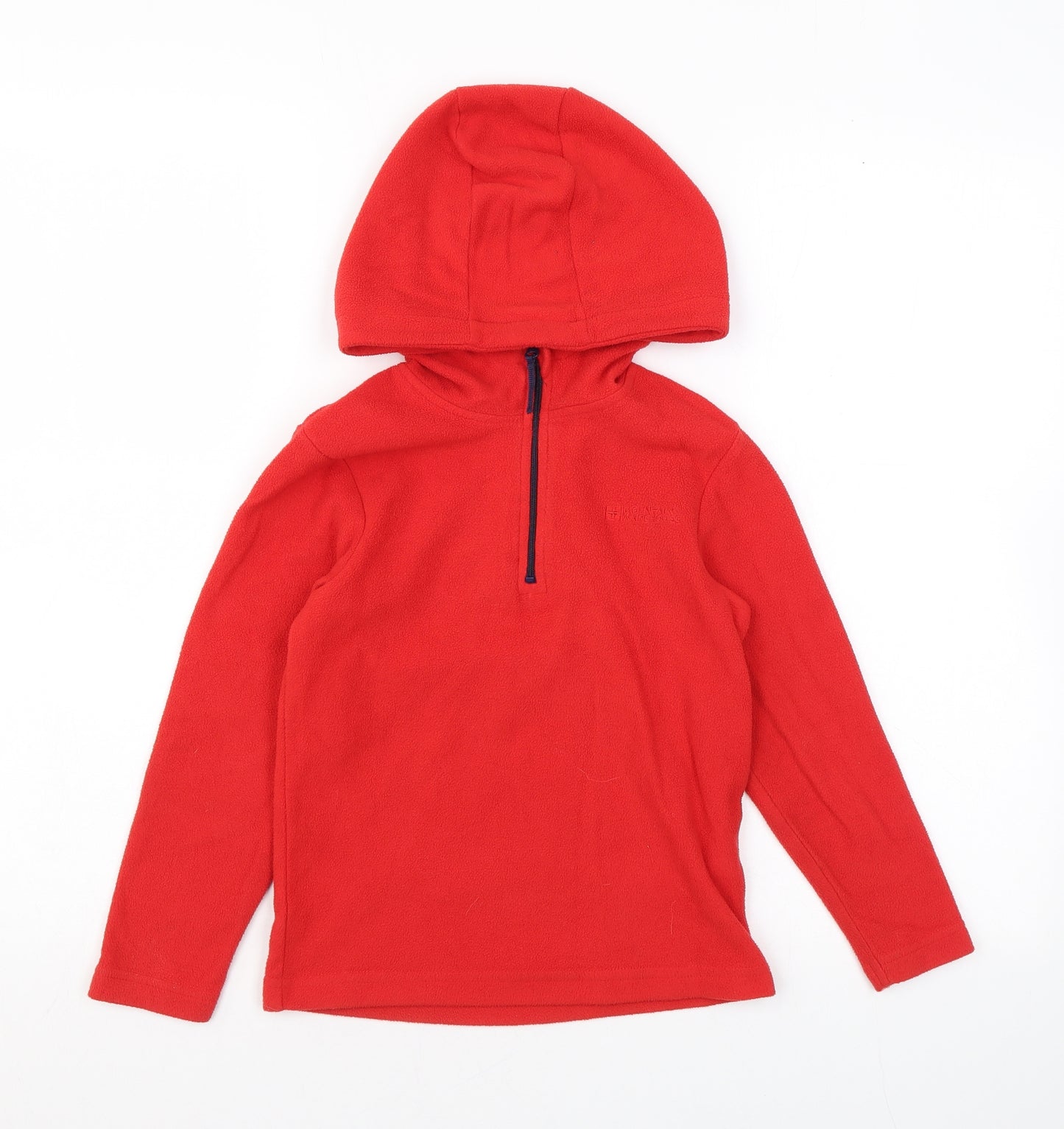 Mountain Warehouse Boys Red Polyester Pullover Hoodie Size 5-6 Years Zip