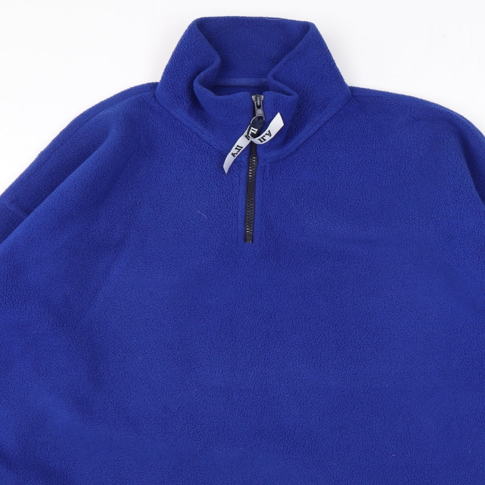 ILA Mens Blue Polyester Pullover Sweatshirt Size L