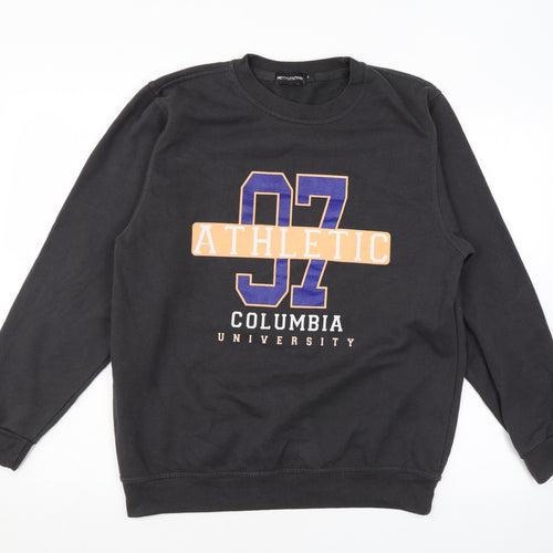 PRETTYLITTLETHING Womens Grey Cotton Pullover Sweatshirt Size S Pullover - Columbia University