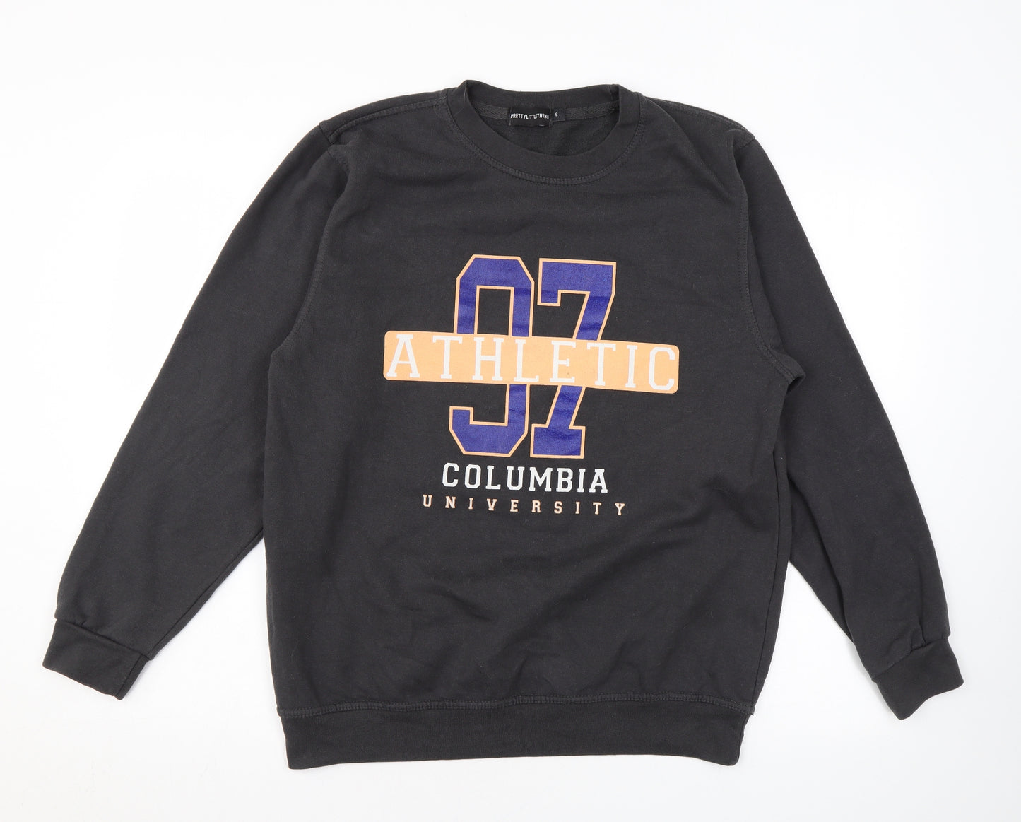 PRETTYLITTLETHING Womens Grey Cotton Pullover Sweatshirt Size S Pullover - Columbia University