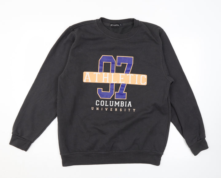 PRETTYLITTLETHING Womens Grey Cotton Pullover Sweatshirt Size S Pullover - Columbia University