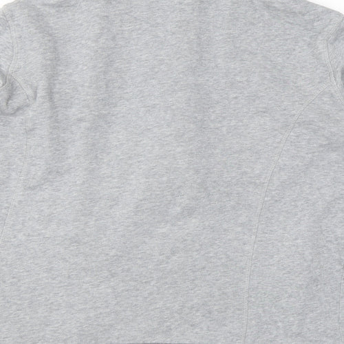 Damart Womens Grey Mock Neck Cotton Cape Jumper Size 18