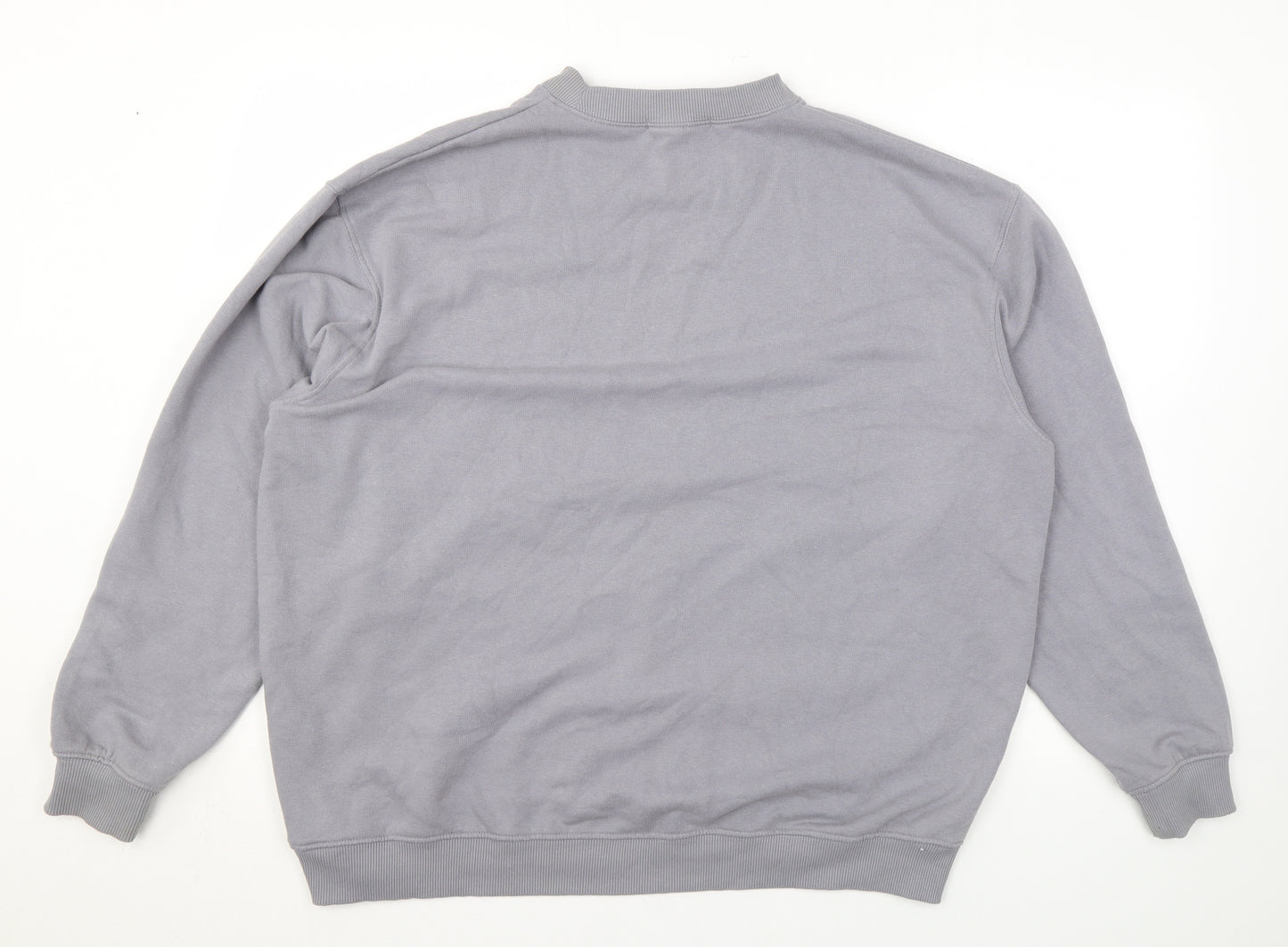 Missguided Womens Grey Cotton Pullover Sweatshirt Size M Pullover