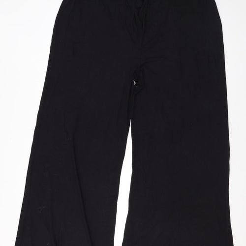 Missguided Womens Black Polyester Trousers Size 18 L30 in Regular
