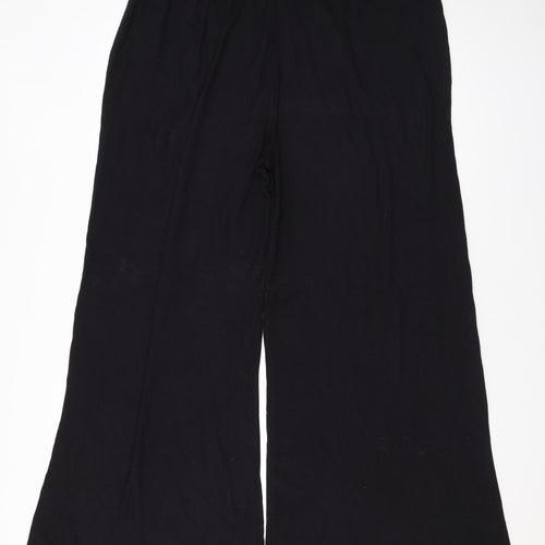 Missguided Womens Black Polyester Trousers Size 18 L30 in Regular