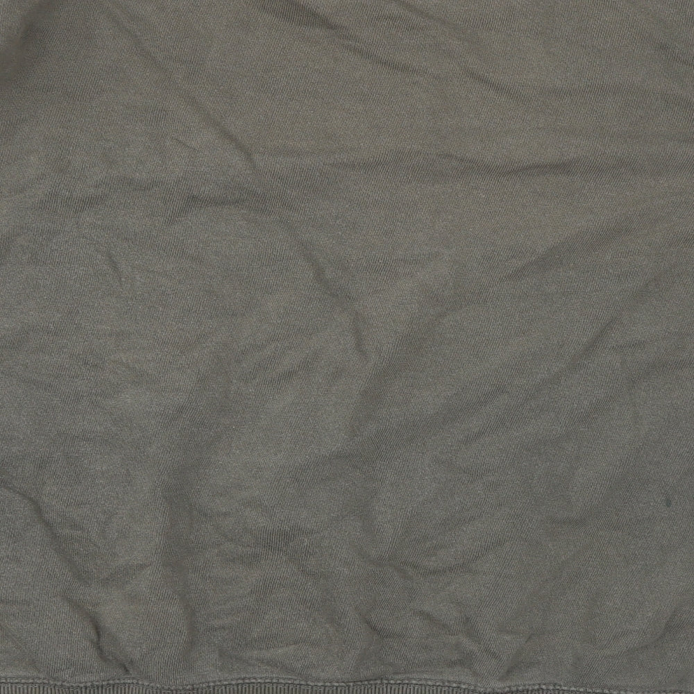 Himas Mens Green Cotton Pullover Sweatshirt Size L