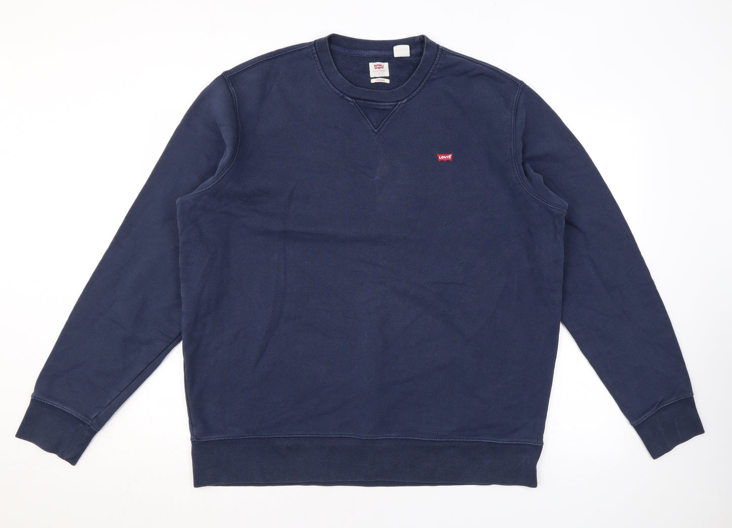 Levi's Mens Blue Cotton Pullover Sweatshirt Size L