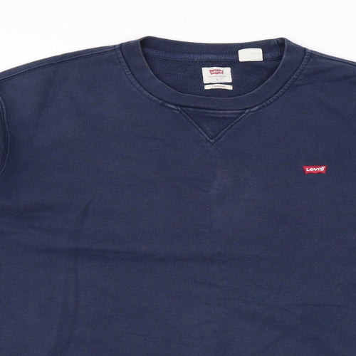 Levi's Mens Blue Cotton Pullover Sweatshirt Size L