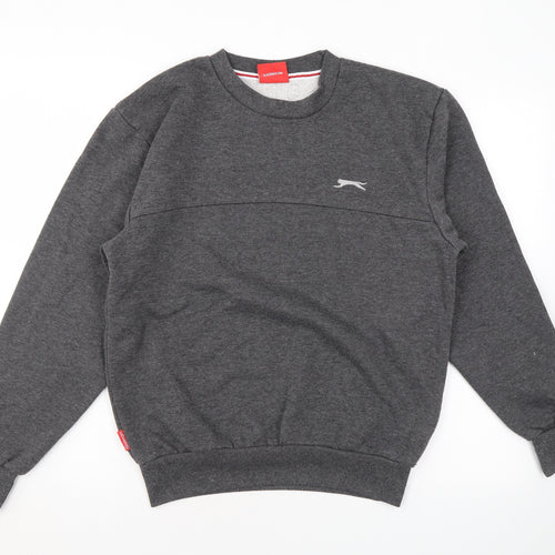 Slazenger Mens Grey Polyester Pullover Sweatshirt Size S
