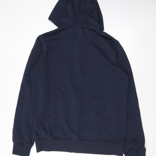 Element Mens Blue Cotton Full Zip Hoodie Size XL
