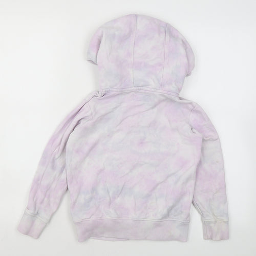 NEXT Girls Pink Cotton Full Zip Hoodie Size 6 Years Zip