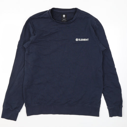 Element Mens Blue Cotton Pullover Sweatshirt Size XL