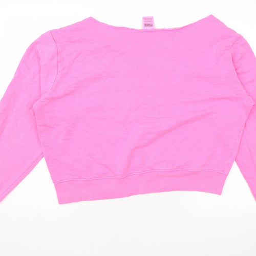 PINK Womens Pink Polyester Pullover Sweatshirt Size XL Pullover