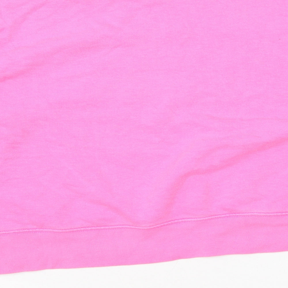 PINK Womens Pink Polyester Pullover Sweatshirt Size XL Pullover