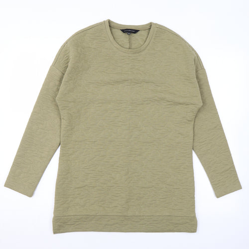 Kaleidoscope Womens Green Geometric Polyester Pullover Sweatshirt Size 10 Pullover