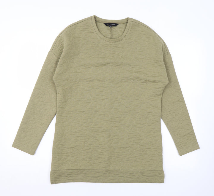 Kaleidoscope Womens Green Geometric Polyester Pullover Sweatshirt Size 10 Pullover
