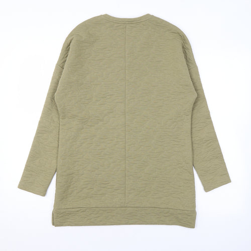 Kaleidoscope Womens Green Geometric Polyester Pullover Sweatshirt Size 10 Pullover