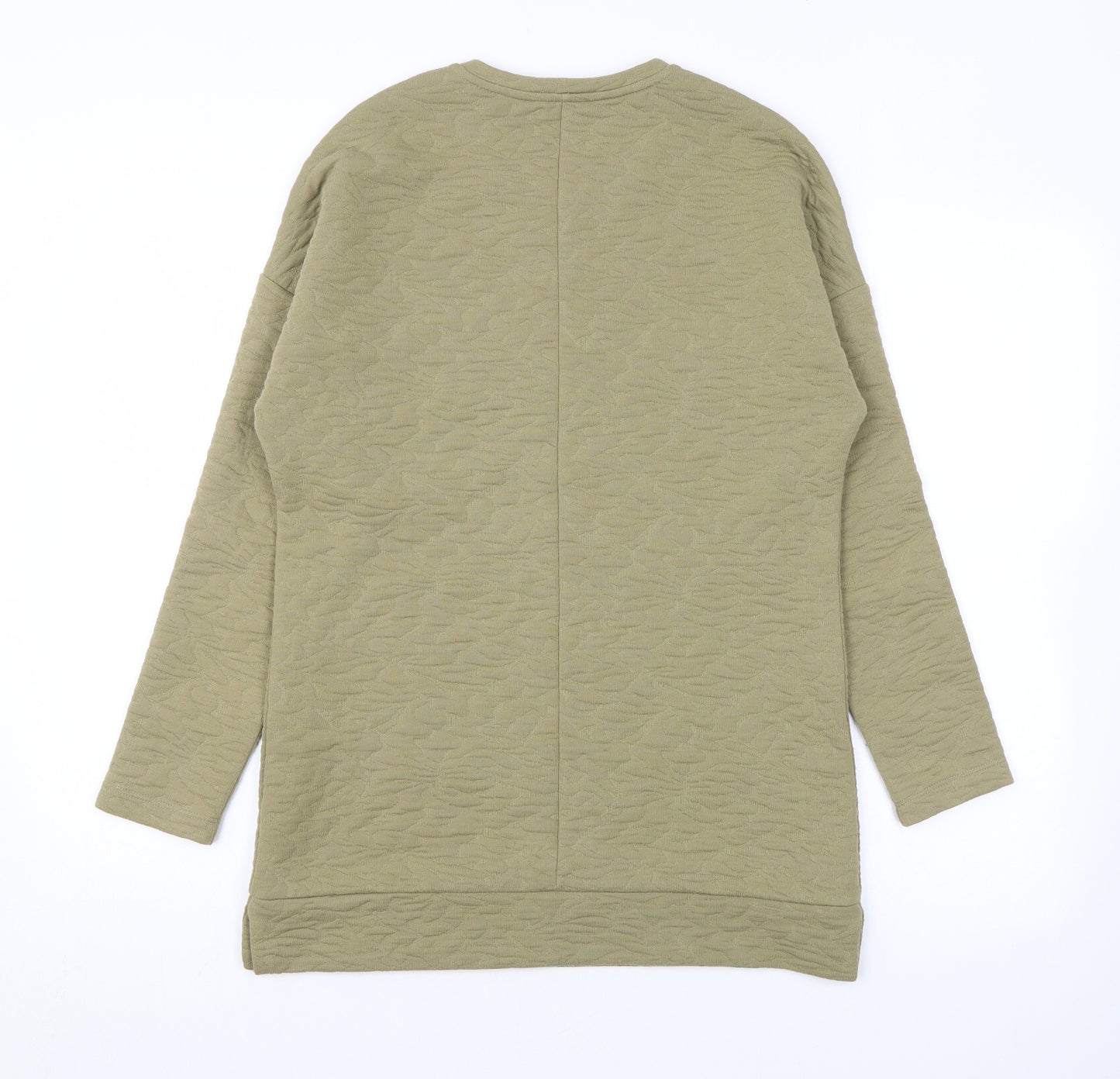 Kaleidoscope Womens Green Geometric Polyester Pullover Sweatshirt Size 10 Pullover