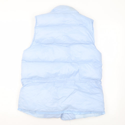 Flammode Womens Blue Gilet Coat Size S Snap