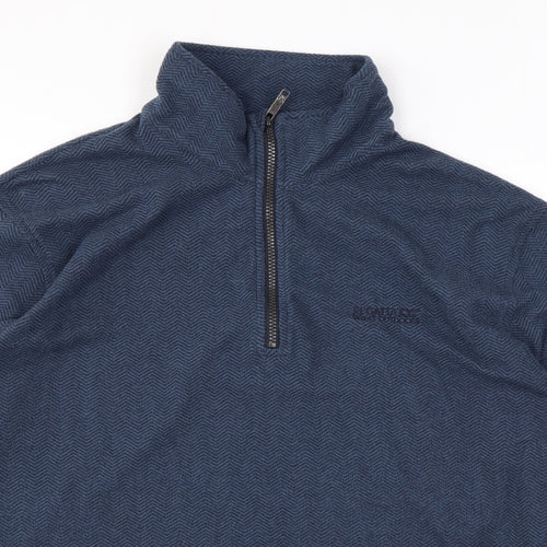 Regatta Mens Blue Herringbone Polyester Pullover Sweatshirt Size XL