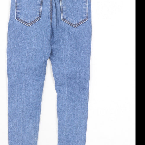Denim & Co. Girls Blue Cotton Jegging Jeans Size 3-4 Years Regular Pullover