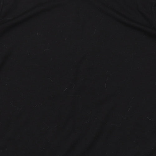 BHS Womens Black Round Neck Geometric Polyester Pullover Jumper Size 14 - Sparkle