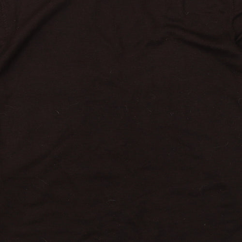 Ella J Womens Brown Round Neck Polyester Pullover Jumper Size 16