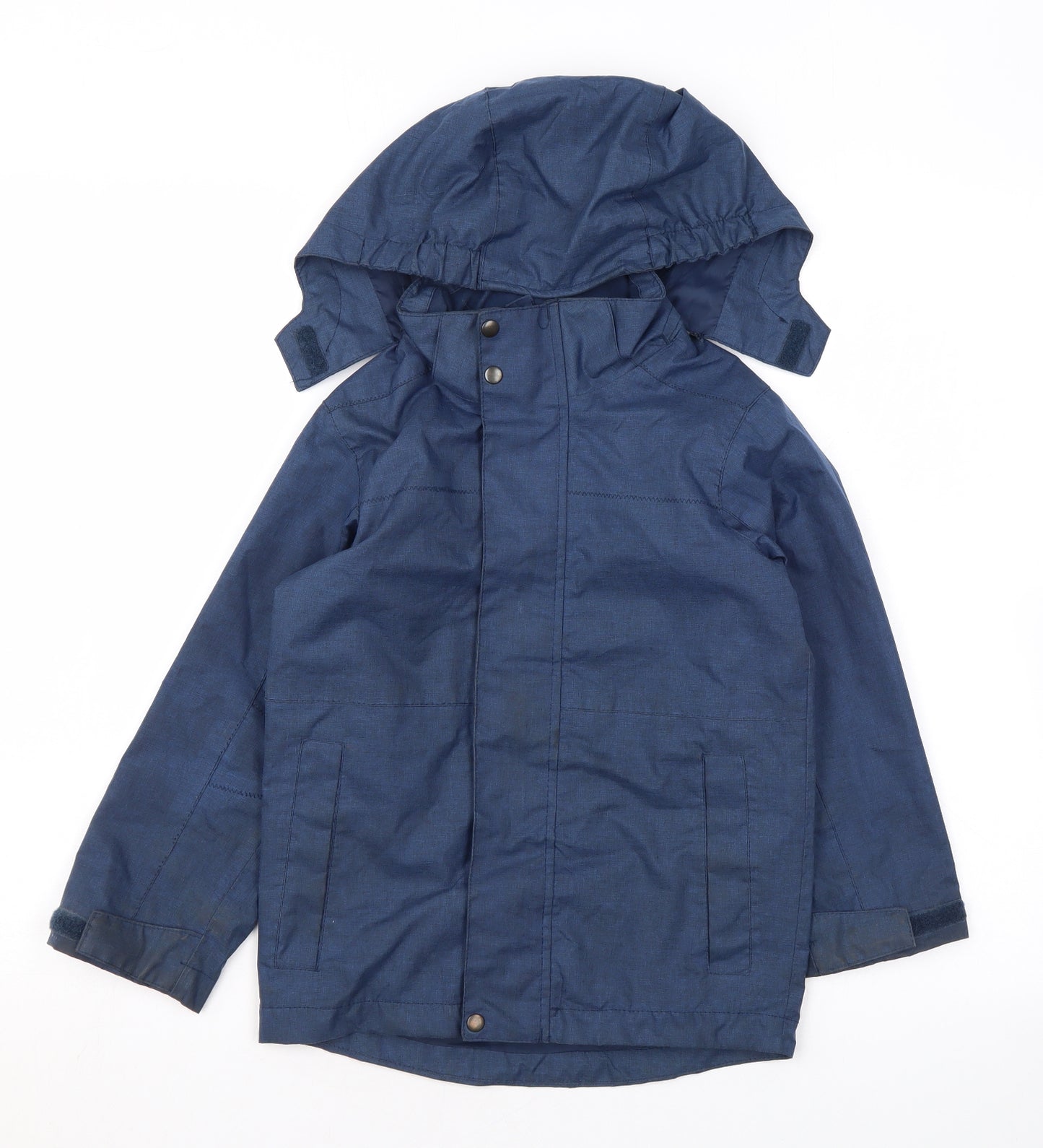 Crane Boys Blue Rain Coat Coat Size 5-6 Years Zip