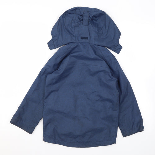 Crane Boys Blue Rain Coat Coat Size 5-6 Years Zip
