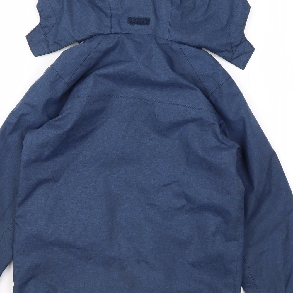 Crane Boys Blue Rain Coat Coat Size 5-6 Years Zip