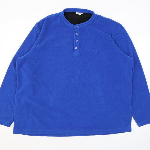 Cotton Traders Mens Blue Polyester Pullover Sweatshirt Size 3XL
