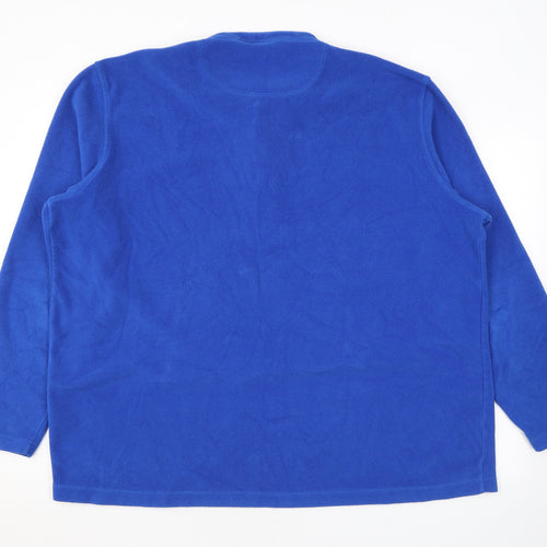 Cotton Traders Mens Blue Polyester Pullover Sweatshirt Size 3XL