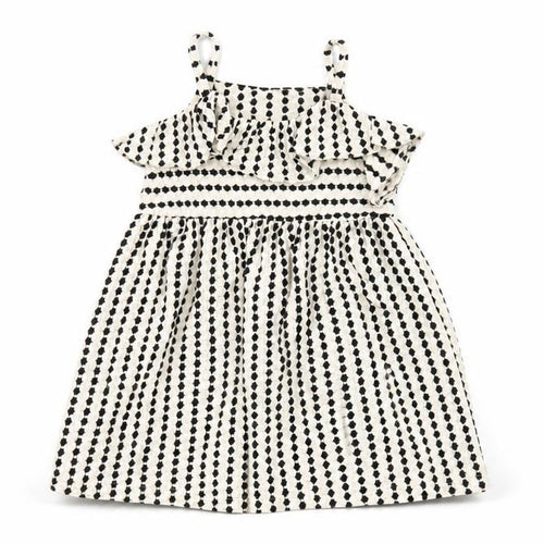 Zara Girls White Striped Cotton A-Line Size 12-18 Months Scoop Neck Pullover