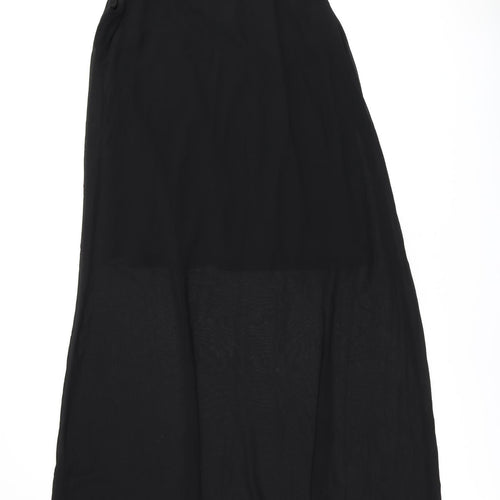Boohoo Womens Black Polyester Shift Size 10 Round Neck Pullover
