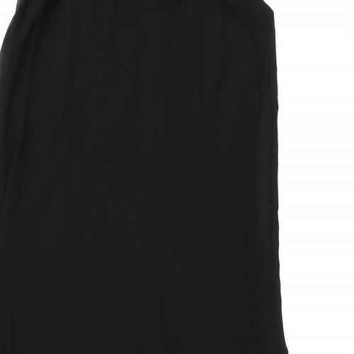 Boohoo Womens Black Polyester Shift Size 10 Round Neck Pullover