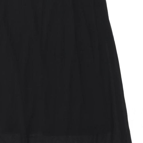 Boohoo Womens Black Polyester Shift Size 10 Round Neck Pullover