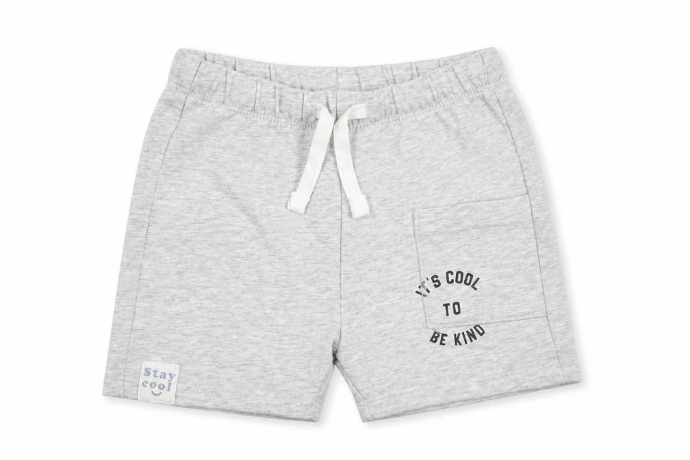 Marks and Spencer Baby Grey Cotton Cropped Trousers Size 6-9 Months Drawstring