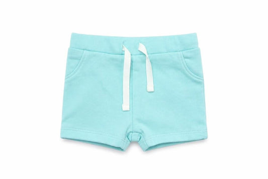 Front view of Marks & Spencer Baby Pink Striped Cotton Cropped Trousers, size 3-6, Months Drawstring