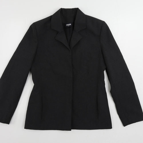 Pilot Womens Grey Jacket Blazer Size 14 Button