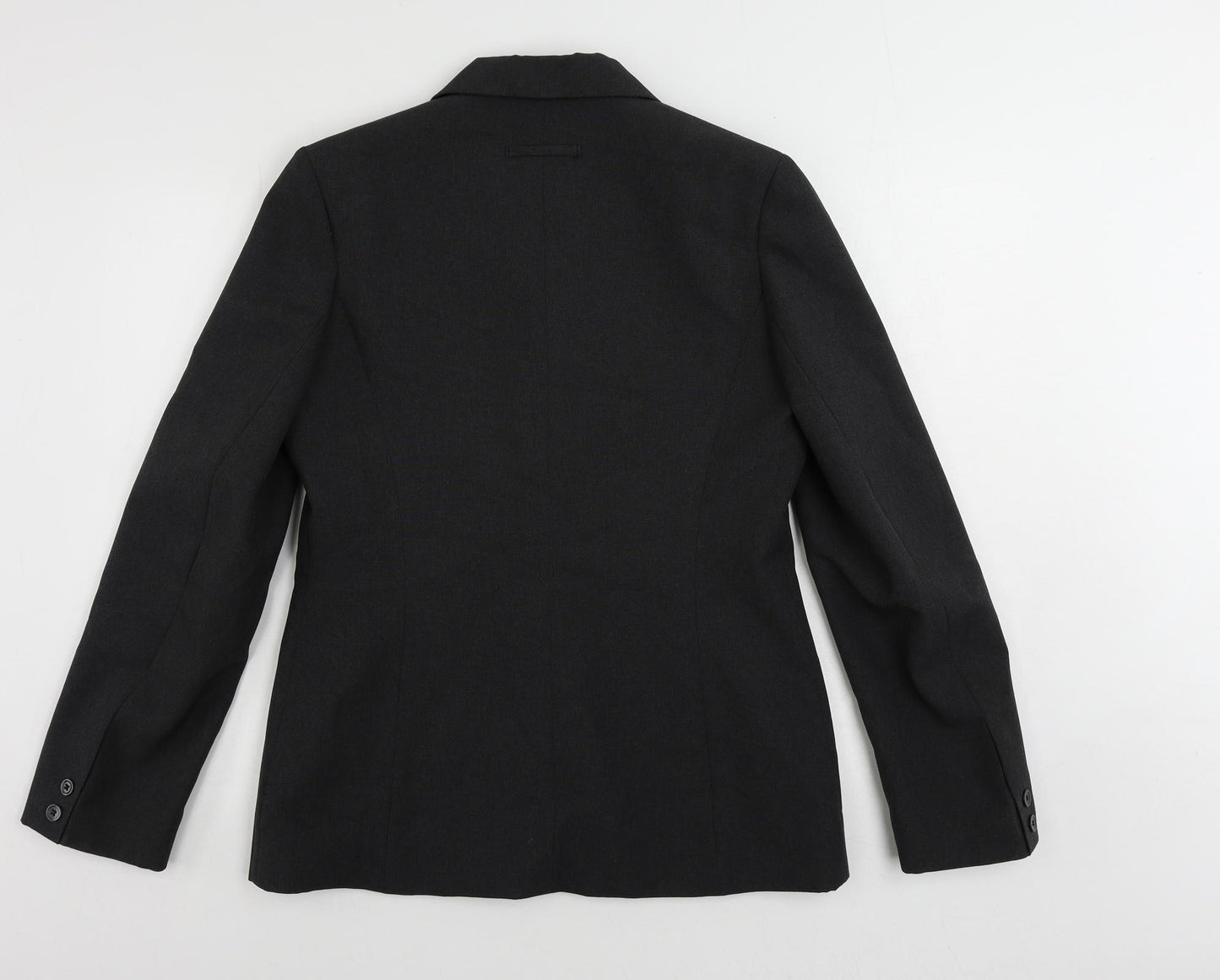 Pilot Womens Grey Jacket Blazer Size 14 Button
