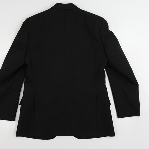Centaur Mens Black Polyester Tuxedo Suit Jacket Size 40 Regular