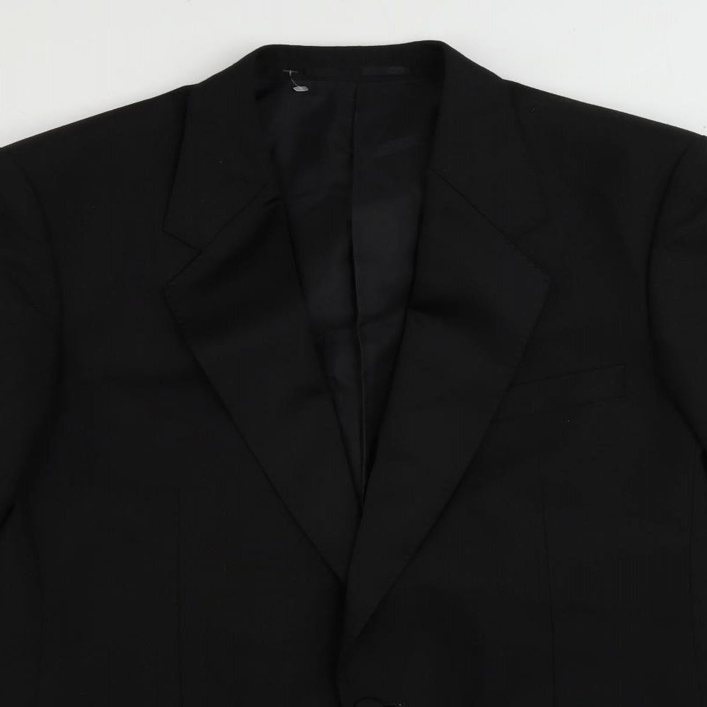 Centaur Mens Black Polyester Tuxedo Suit Jacket Size 40 Regular