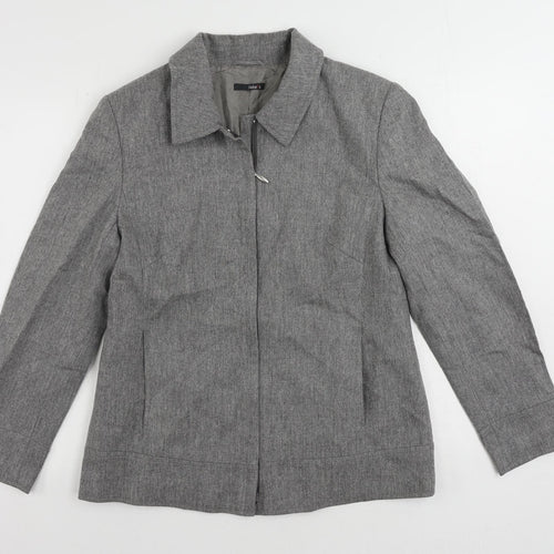 Jake's Womens Grey Jacket Size 14 Zip