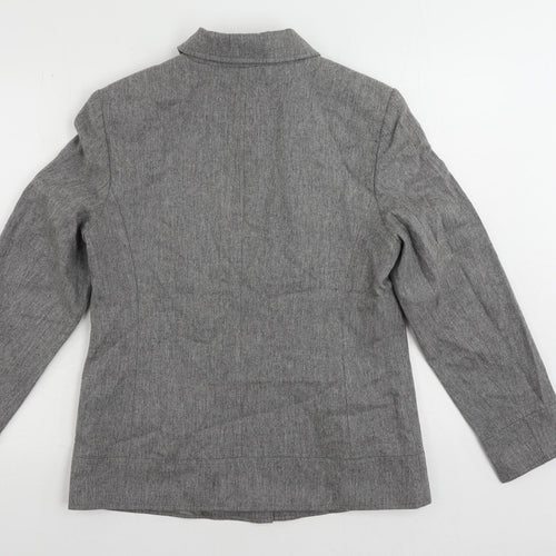 Jake's Womens Grey Jacket Size 14 Zip