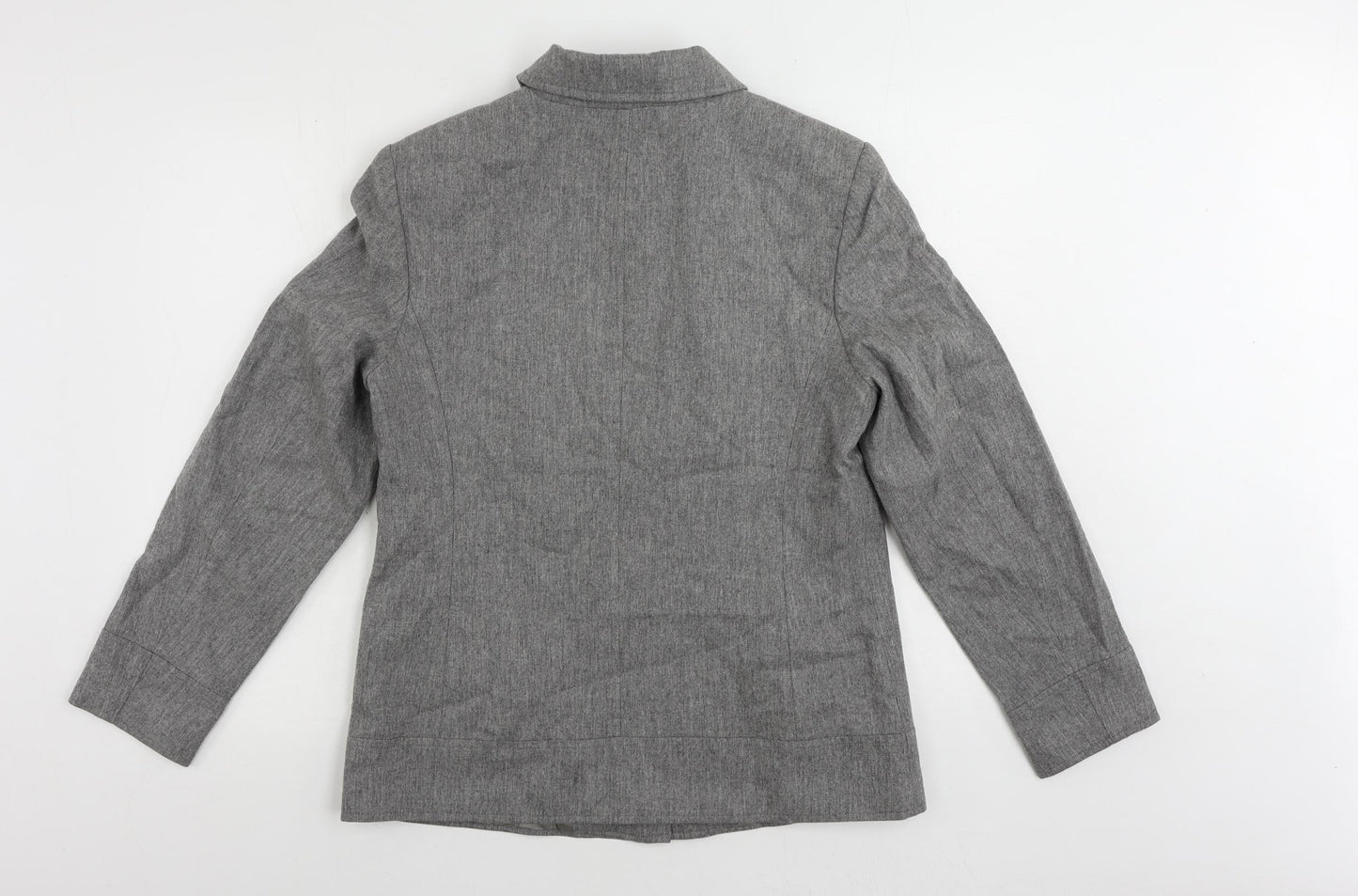 Jake's Womens Grey Jacket Size 14 Zip