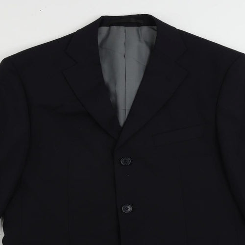 Marks and Spencer Mens Blue Polyester Jacket Suit Jacket Size 38 Regular